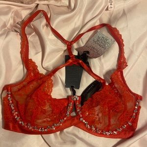 Designer Cherry Red racerback bra